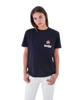 The Hurley Womens Organic Hibiscus T-Shirt in Black