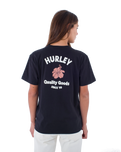 The Hurley Womens Organic Hibiscus T-Shirt in Black