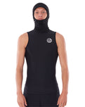 The Rip Curl Flash Bomb 0.5mm E6 Neoprene Hooded Vest in Black