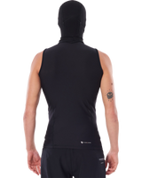 Flashbomb Hooded Polypro Thermal Rash Vest in Black