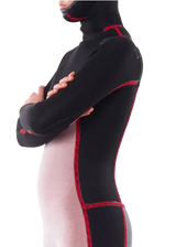 Womens Dawn Patrol 5/4mm Hooded Chest Zip Wetsuit in Black