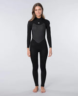 Womens Omega 4/3mm Back Zip Wetsuit in Black