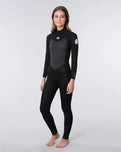 Womens Omega 4/3mm Back Zip Wetsuit in Black