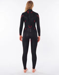 Womens Omega 4/3mm Back Zip Wetsuit in Black