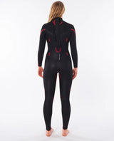 Womens Omega 4/3mm Back Zip Wetsuit in Black