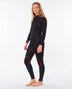 Womens Omega 4/3mm Back Zip Wetsuit in Black