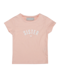 The Bob & Blossom Girls Sister T-Shirt in Blush