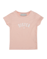 The Bob & Blossom Girls Sister T-Shirt in Blush