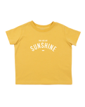 The Bob & Blossom Girls You Are My Sunshine T-Shirt in Custard