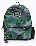 The Hype Glow Camo Badge Backpack in Green