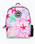 The Hype Graffiti Stars Badge Backpack in Pink