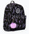 The Hype Glitter Scribble Heart Backpack in Black & Purple