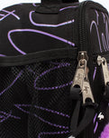 The Hype Glitter Scribble Heart Lunch Box in Black & Purple