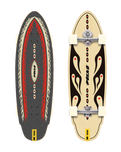 The Yow X Pukas Plan B 33.5" Skateboard in Black & Red