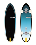 The Yow X Pyzel Shadow 33.5" Skateboard in Black & Blue