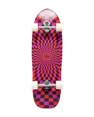 The Yow Snappers Julia Schimautz 32.5" Surfskate Skateboard in Black & Pink