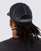 The Salt Water Seeker Mens Vibes Trucker in Charcoal