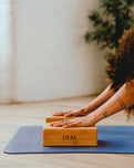 Bamboo Yoga Block in Bamboo