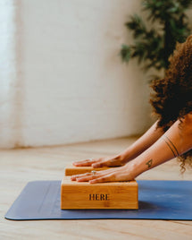 Bamboo Yoga Block in Bamboo