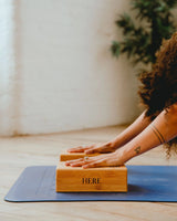 Bamboo Yoga Block in Bamboo