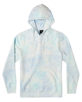 The RVCA Mens Tonally Tie Dye Hoodie in Blue Marble Tie Dye