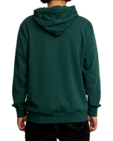 The RVCA Mens Big RVCA Hoodie in Hunter Green