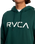 The RVCA Mens Big RVCA Hoodie in Hunter Green