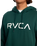 The RVCA Mens Big RVCA Hoodie in Hunter Green