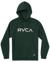 The RVCA Mens Big RVCA Hoodie in Hunter Green