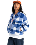 The Element Womens Craft Trucker Jacket in Buffalo Blue