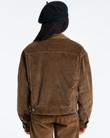 The Element Womens Craft Trucker Cord Jacket in Teak