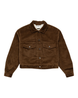 The Element Womens Craft Trucker Cord Jacket in Teak