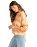 The Billabong Womens Over The Rainbow Jumper in Caramel