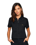 The RVCA Womens Recession Shirt in RVCA Black