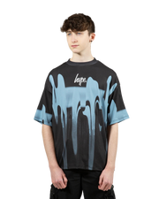 The Hype Boys Boys Blur Paint T-Shirt in Blue