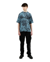 The Hype Boys Boys Y2K Leaf T-Shirt in Blue