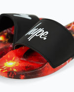 Boys Space Script Sliders in Red