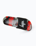 The Hype Boys Boys Red Camo Blur Drips Script Sliders in Red Camo