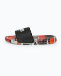 The Hype Boys Boys Red Camo Blur Drips Script Sliders in Red Camo