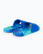 The Hype Girls Girls Ibiza Palm Script Sliders in Blue