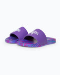 The Hype Girls Girls Crazy Wave Script Sliders in Purple