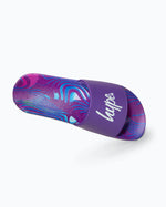 The Hype Girls Girls Crazy Wave Script Sliders in Purple