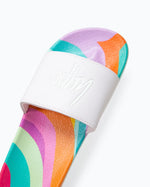 The Hype Girls Girls Multi Wave Script Sliders in Multi