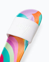 The Hype Girls Girls Multi Wave Script Sliders in Multi