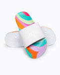 The Hype Girls Girls Multi Wave Script Sliders in Multi