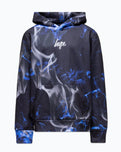 The Hype Boys Boys Lightning Sky Mini Script Hoodie in Blue