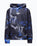 The Hype Boys Boys Lightning Sky Mini Script Hoodie in Blue