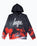 The Hype Boys Boys Sky Script Hoodie in Black & Red