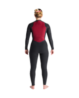 NuWave Solace 5/4/3mm Chest Zip Wetsuit in Bluestone, Black X & Saffron